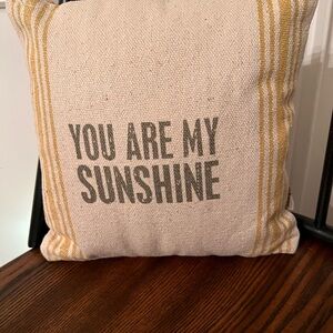 Primitives by Kathy Cream and Yellow Small Accent Pillow